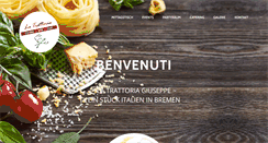 Desktop Screenshot of gastronomia-trattoria.de